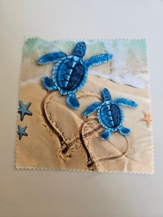 Sea Turtle Beach Scene Lens Cleaning Wipe