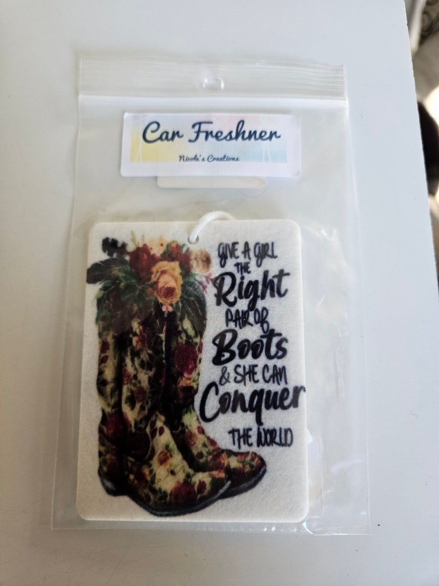 "Right Pair of Boots" Car Air Freshener